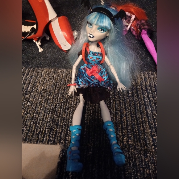 Monster High Freaky Fushion Ghoulia Yelps & Operetta + Zombie Scooter Bundle - Picture 7 of 11
